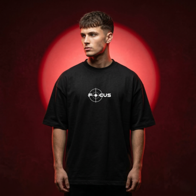 Men's Stylish Premium Drop Shoulder - Black